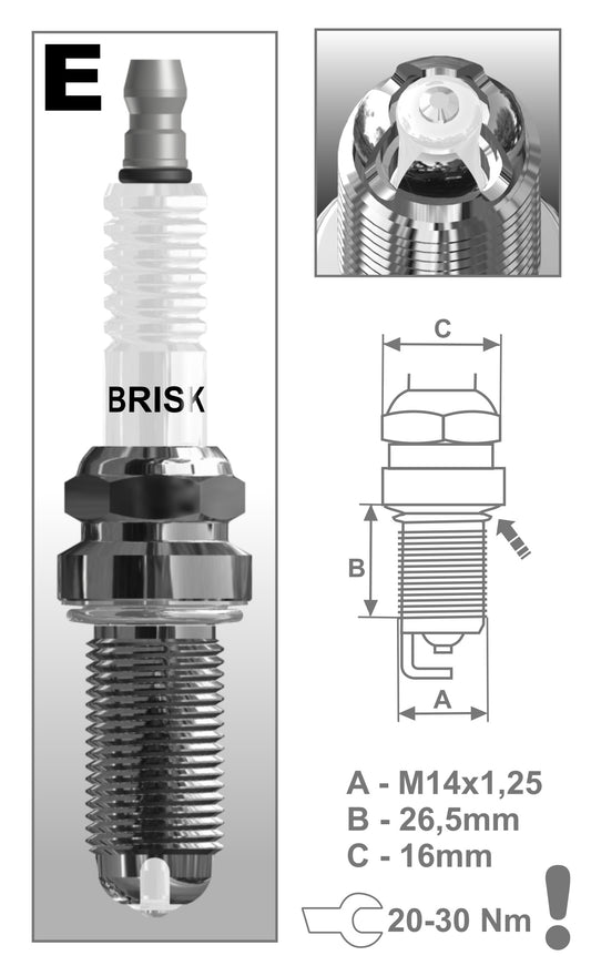 Motorsport Zündkerzen Satz N52 B25/B30